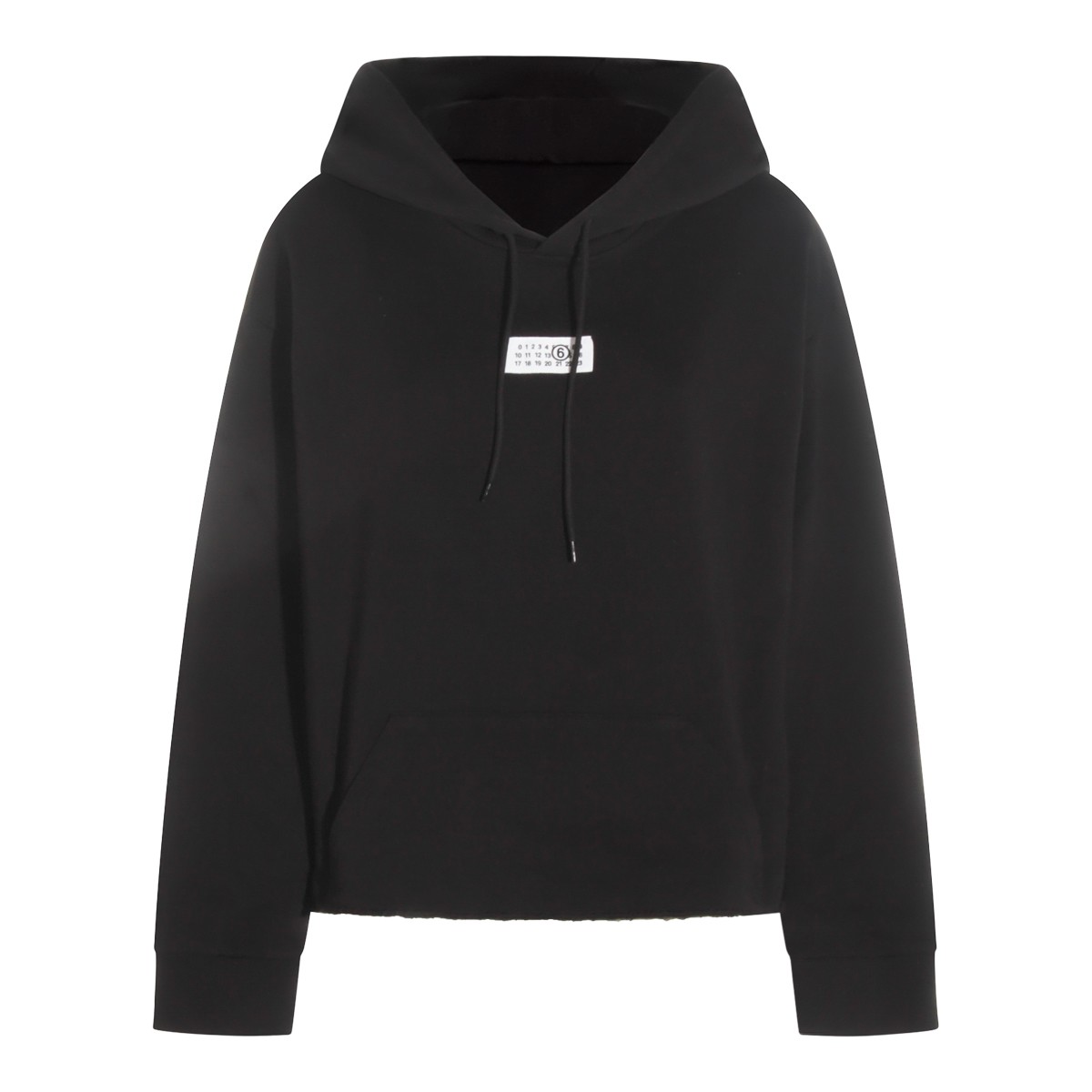 BLACK COTTON SWEATSHIRT