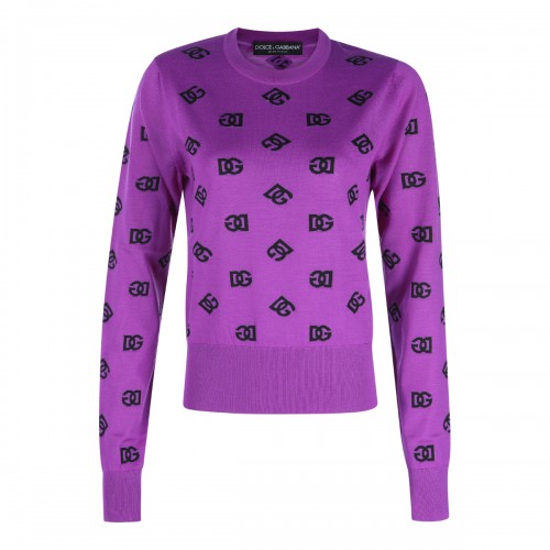 PURPLE WOOL KNITWEAR