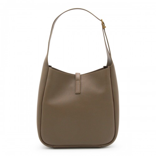 BROWN LEATHER 5 A 7 SMALL TOTES