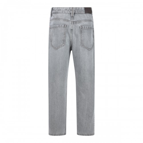 LIGHT GREY COTTON JEANS