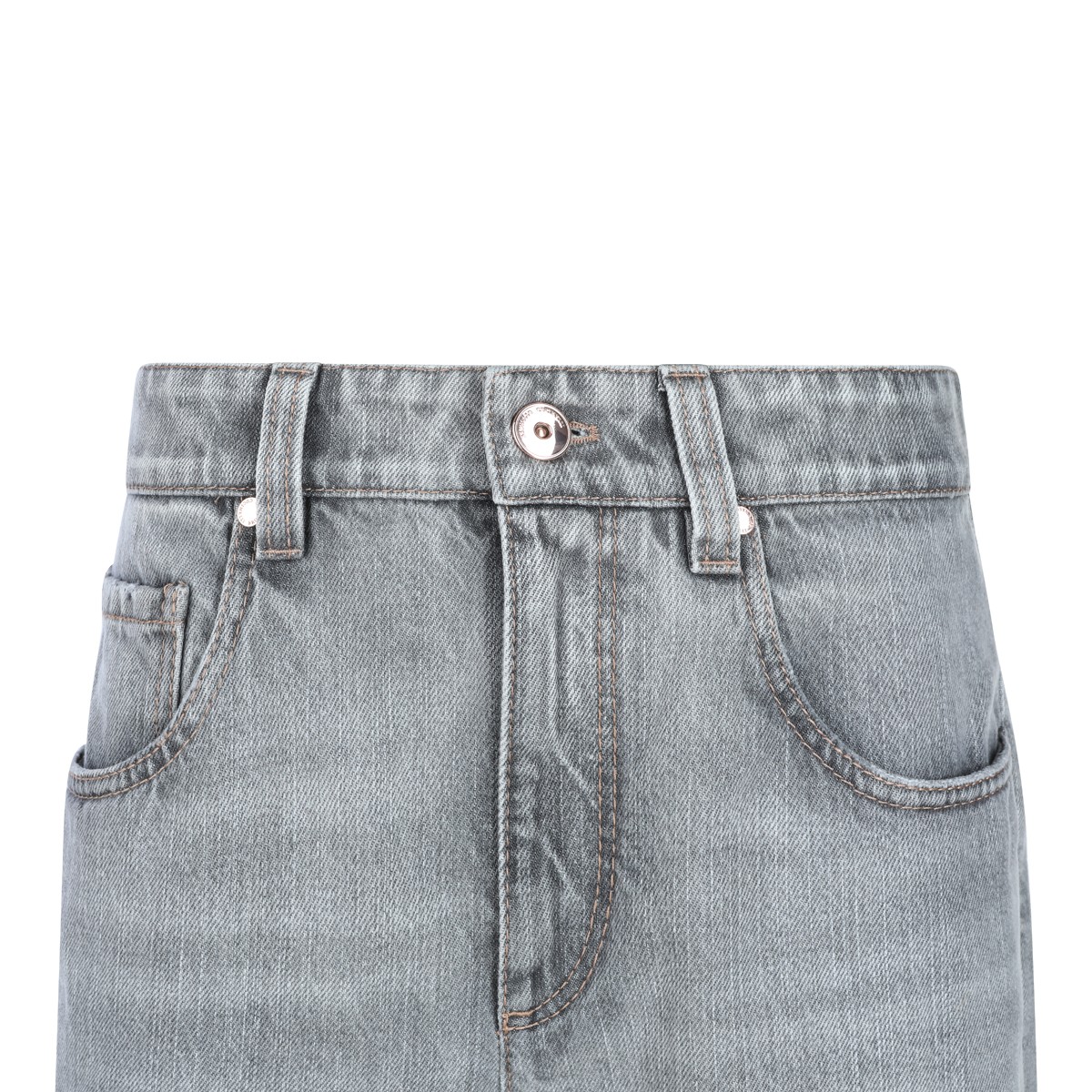 LIGHT GREY COTTON JEANS