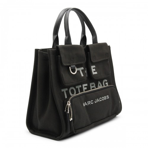 BLACK COTTON THE MEDIUM TOTE