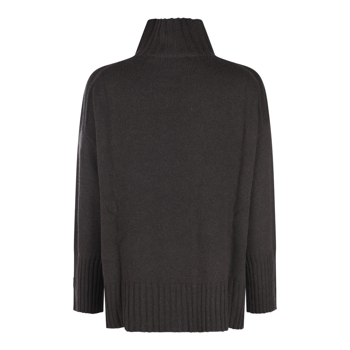 DARK BROWN WOOL PORZIA KNITWEAR