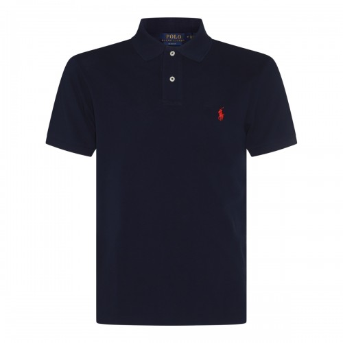 NAVY COTTON POLO SHIRT