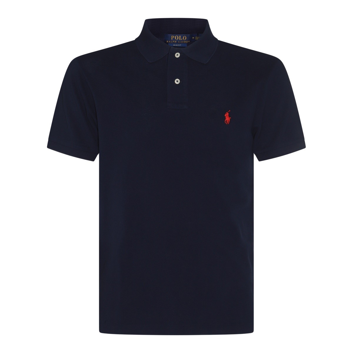 NAVY COTTON POLO SHIRT