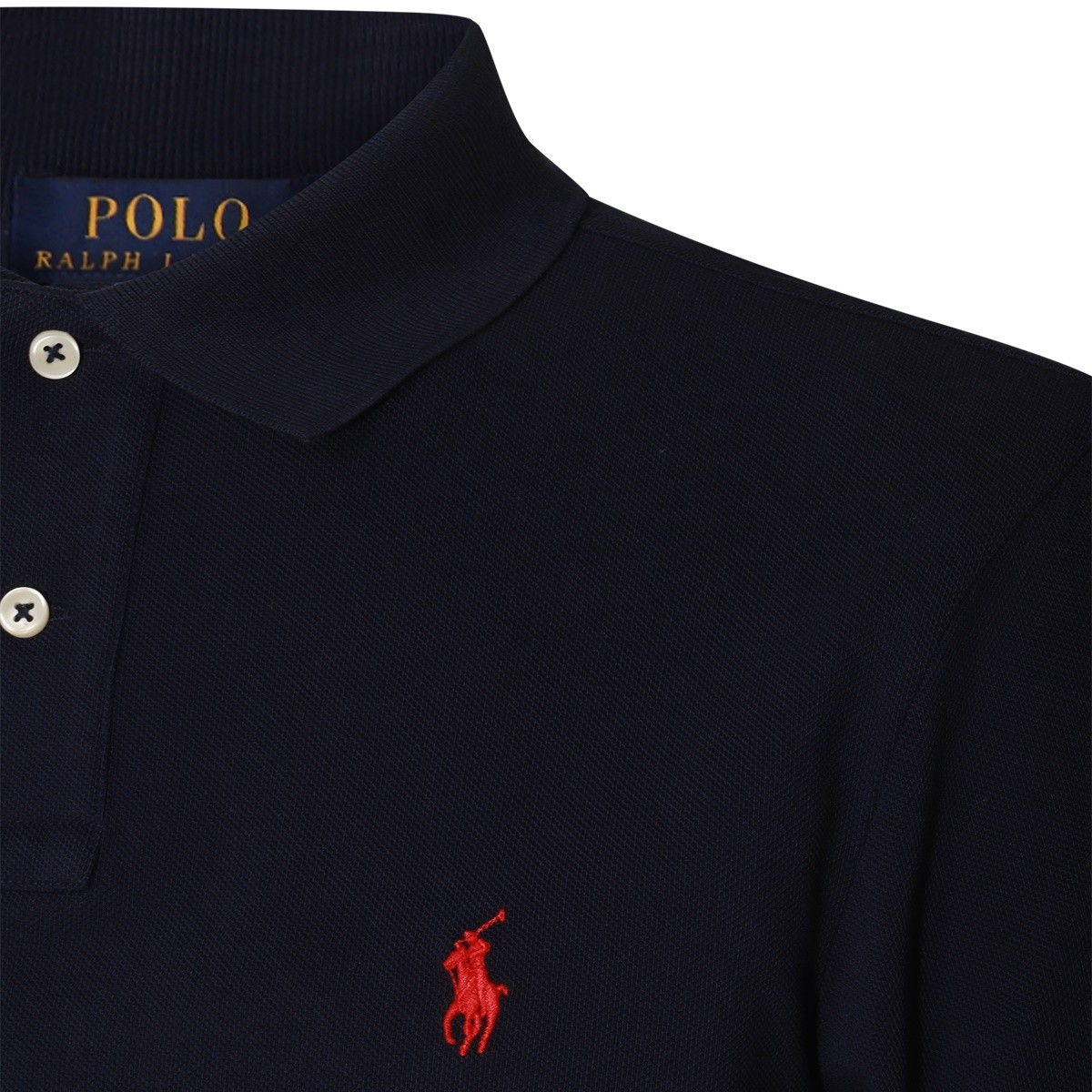 NAVY COTTON POLO SHIRT