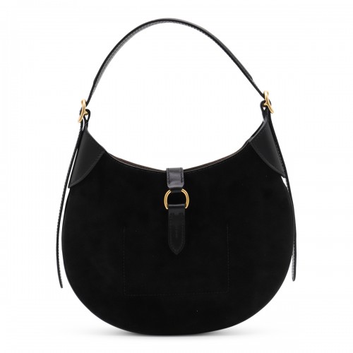 BLACK LEATHER SHOULDER BAG