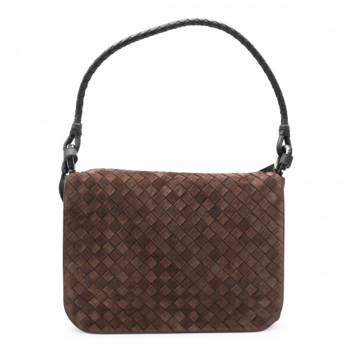 BROWN LEATHER SWING BAG