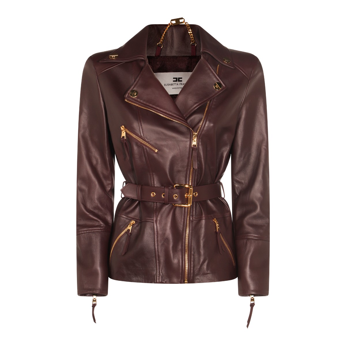 DARK BROWN LEATHER JACKET