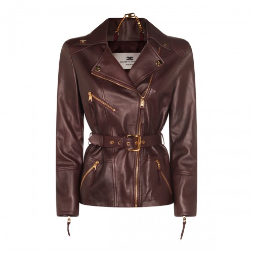 DARK BROWN LEATHER JACKET