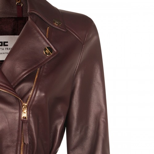 DARK BROWN LEATHER JACKET