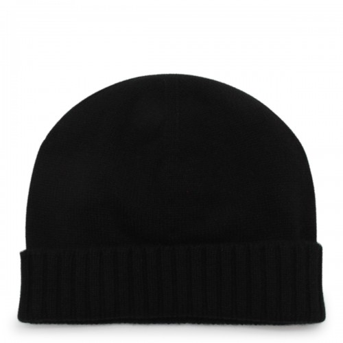 BLACK WOOL BEANIE