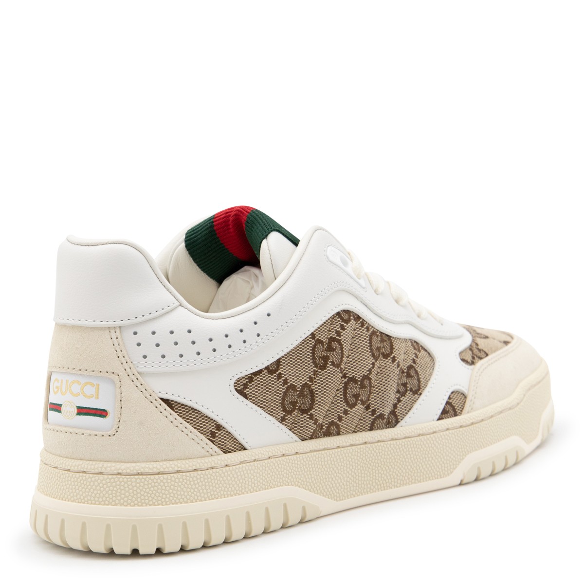 BEIGE AND WHITE LEATHER SNEAKERS BEIGE AND WHITE LEATHER SNEAKERS