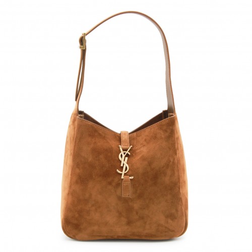 BROWN LEATHER 5 A 7 SMALL TOTES