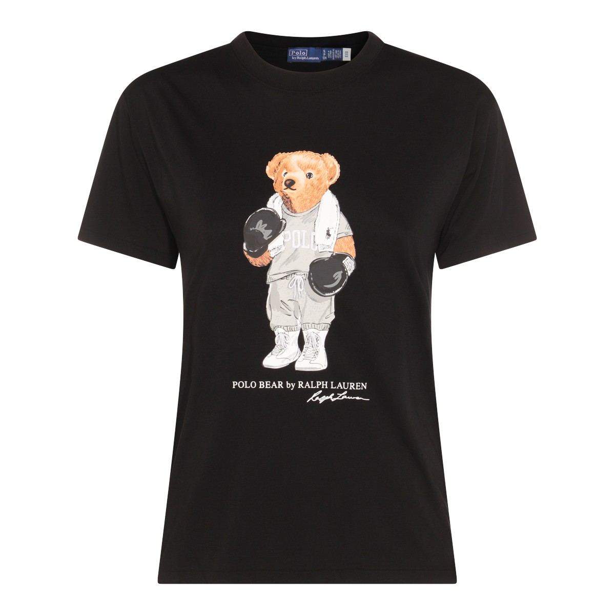 BLACK COTTON T-SHIRT