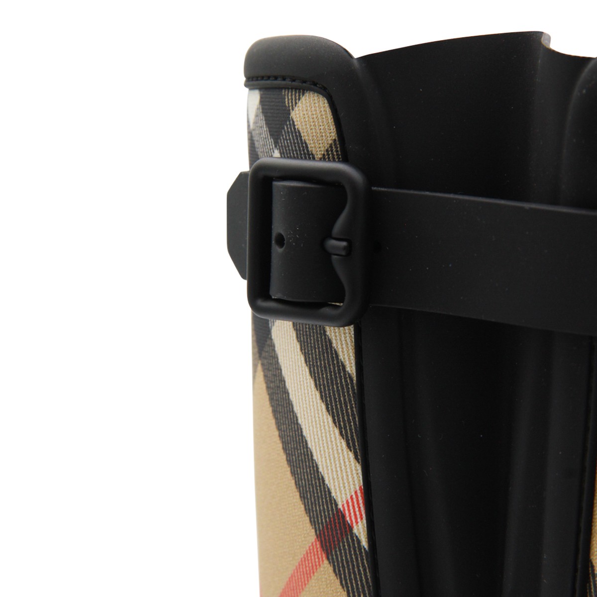 BLACK AND BEIGE MARSH STAMP BOOTS