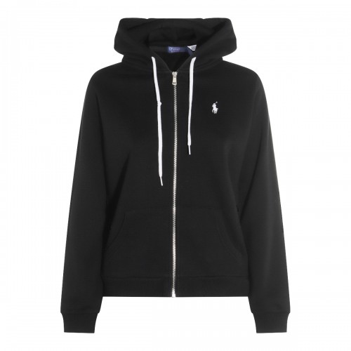 BLACK COTTON SWEATSHIRT