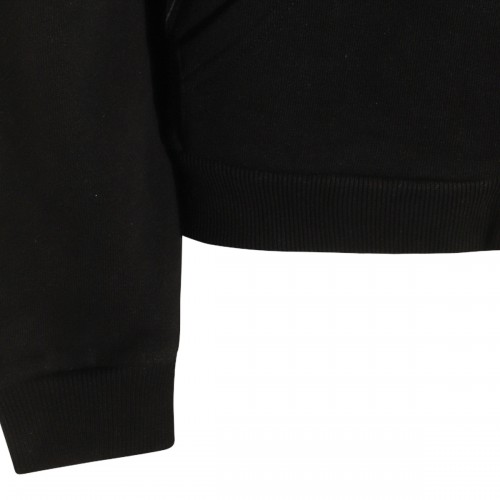 BLACK COTTON SWEATSHIRT