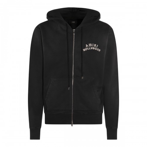 BLACK COTTON SWEATSHIRT