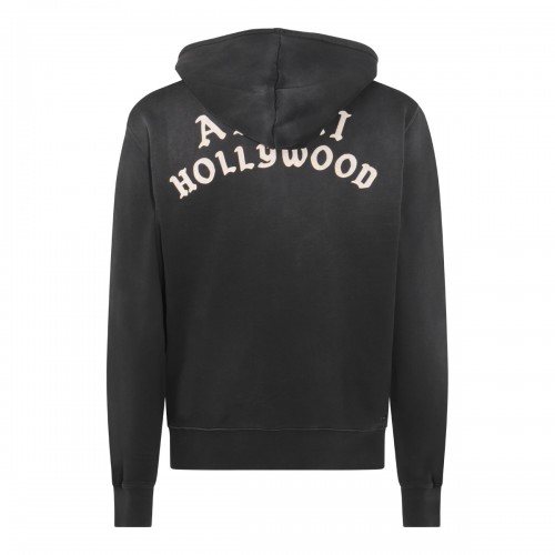 BLACK COTTON SWEATSHIRT