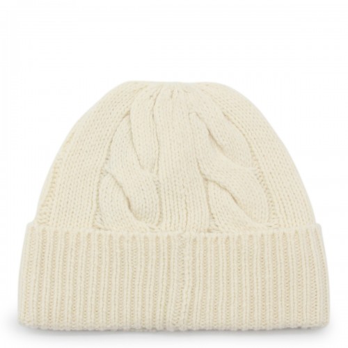 CREAM WOOL BEANIE