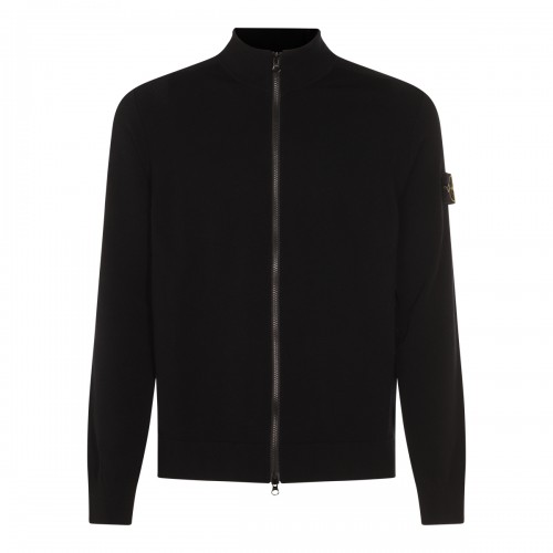 BLACK WOOL KNITWEAR