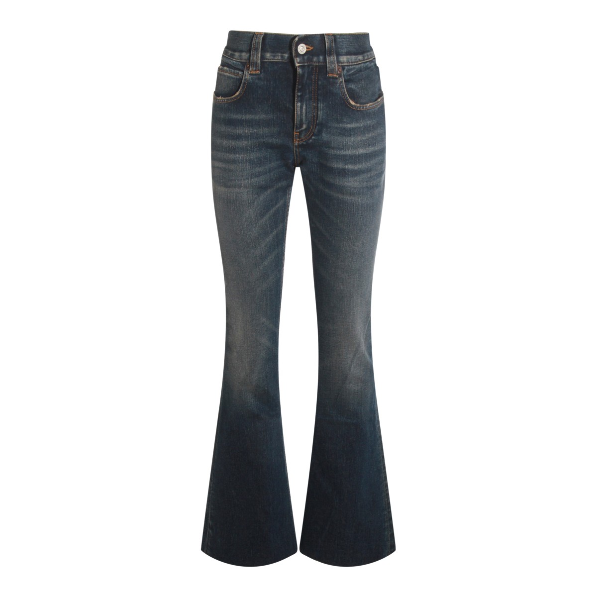 DARK BLUE COTTON JEANS