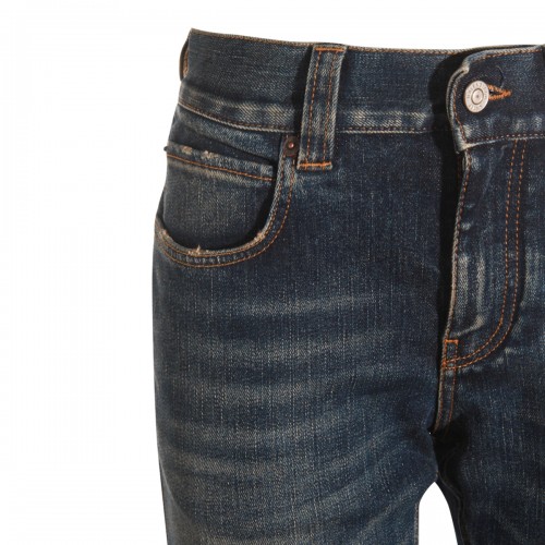 DARK BLUE COTTON JEANS