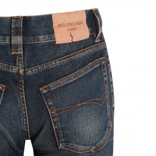 DARK BLUE COTTON JEANS
