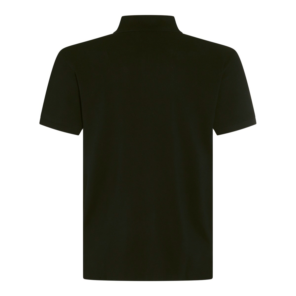 BLACK COTTON POLO SHIRT