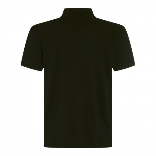 BLACK COTTON POLO SHIRT