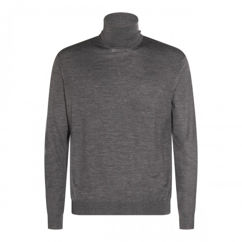 GREY WOOL KNITWEAR