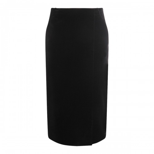 BLACK COTTON SKIRT