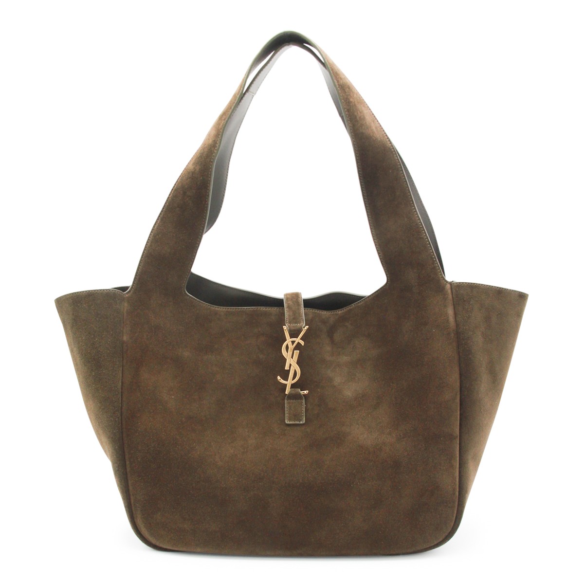 BROWN LEATHER LE 5 A 7 BEA TOTE BAG