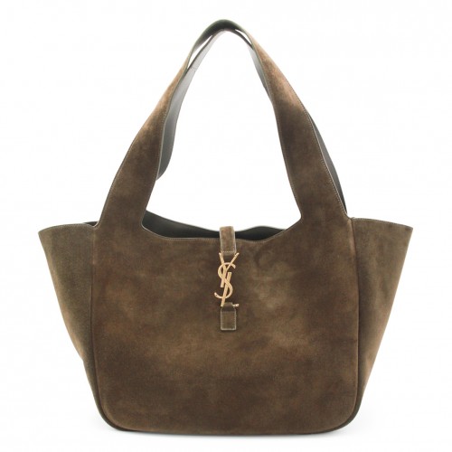 BROWN LEATHER LE 5 A 7 BEA TOTE BAG