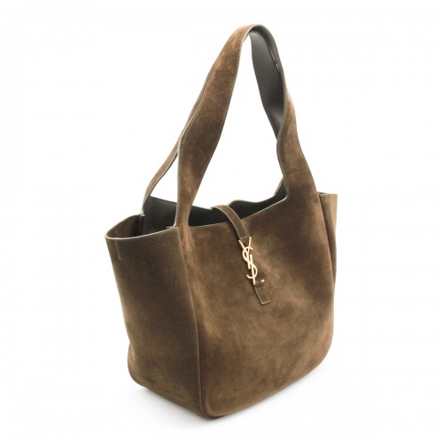 BROWN LEATHER LE 5 A 7 BEA TOTE BAG