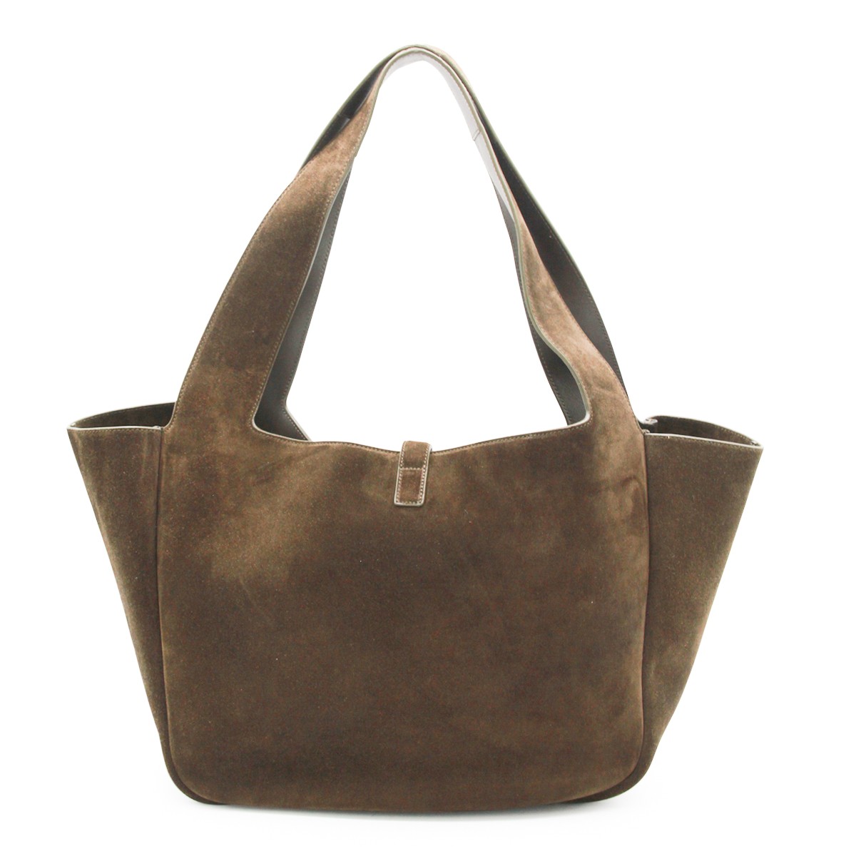 BROWN LEATHER LE 5 A 7 BEA TOTE BAG