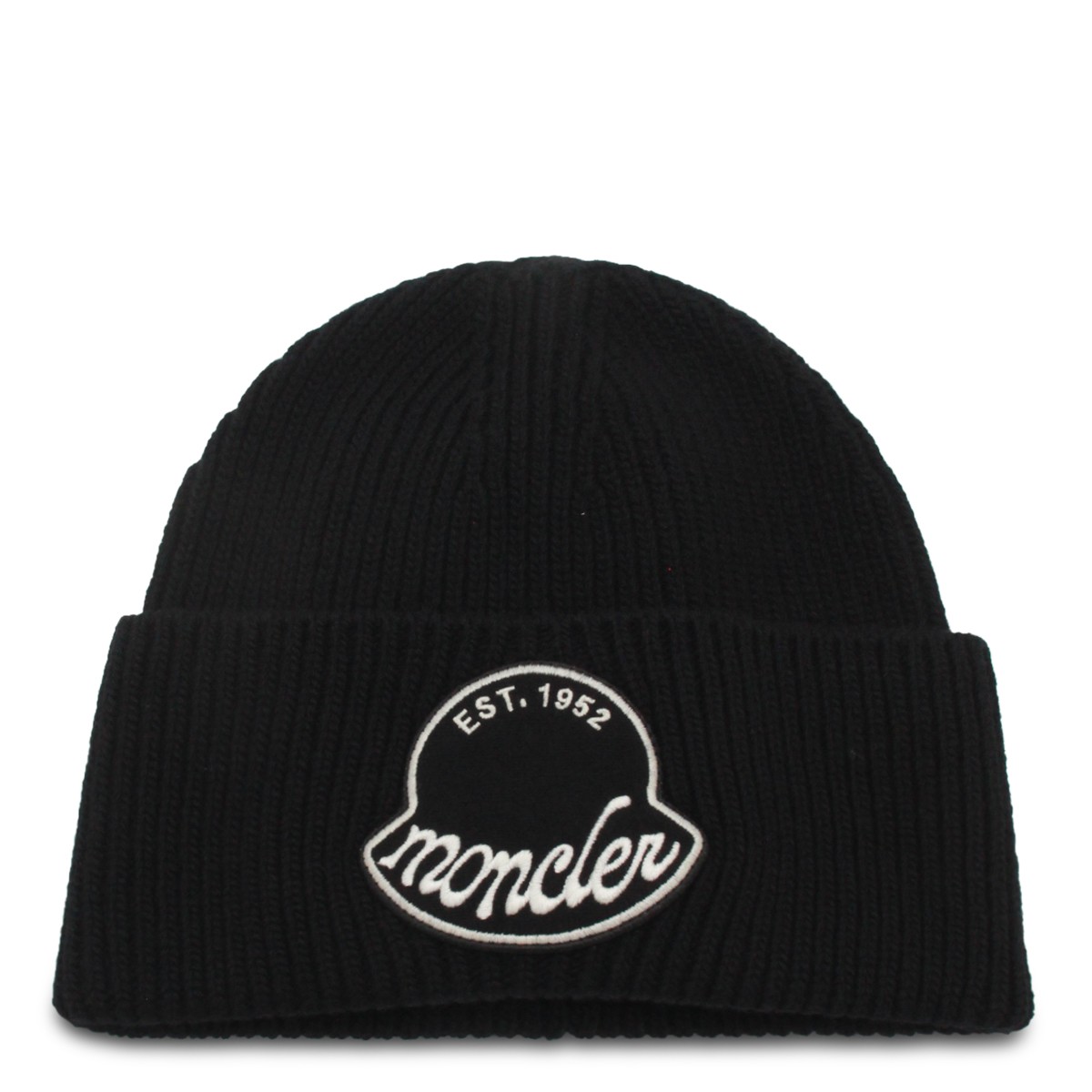 BLACK WOOL BEANIE