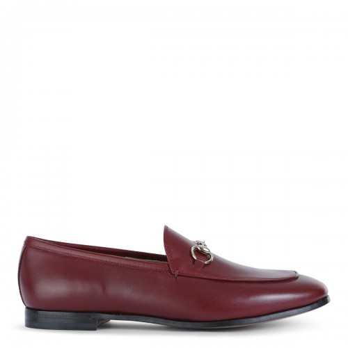 RED ANCORA LEATHER LOAFERS