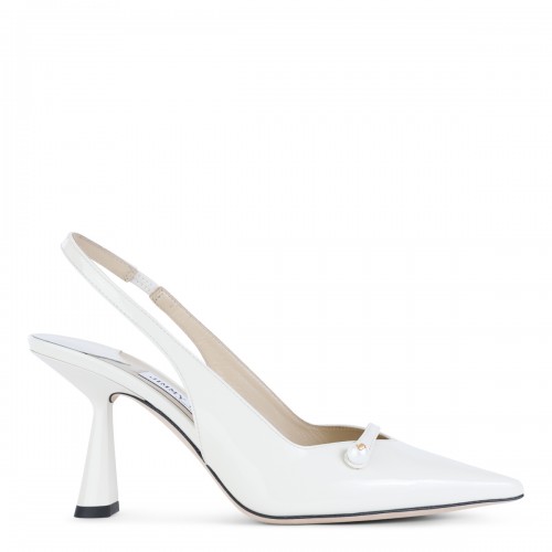 WHITE LEATHER PUMPS