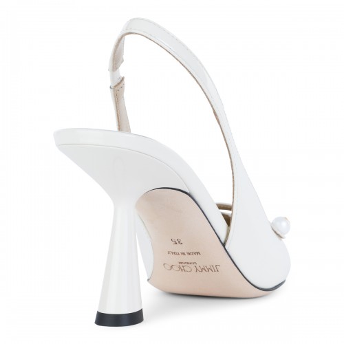 WHITE LEATHER PUMPS