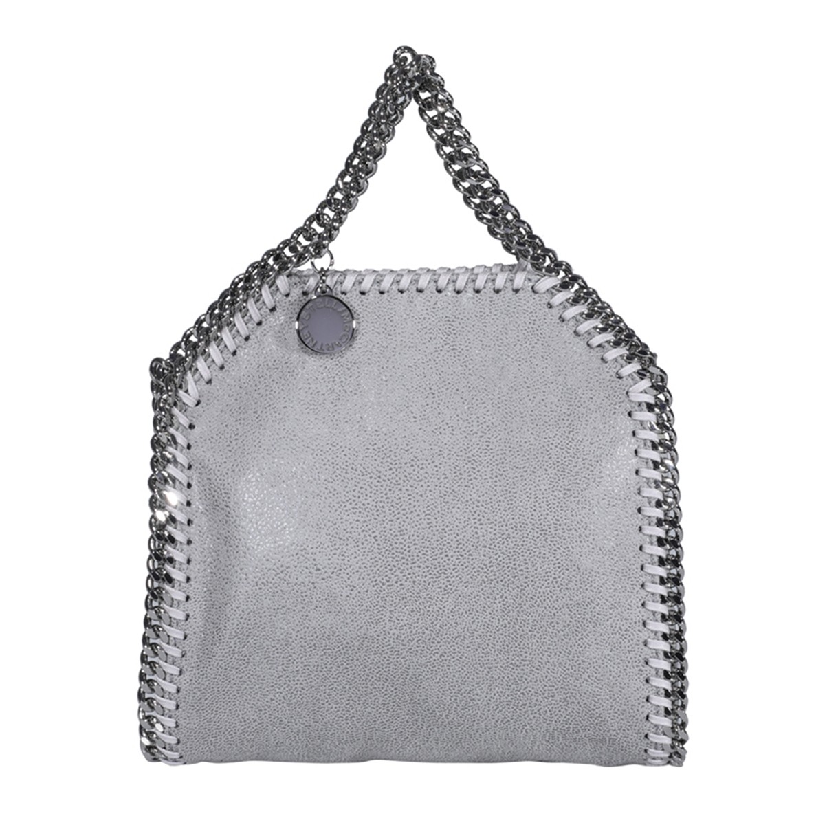 LIGHT GREY TINY FALABELLA TOTE BAG