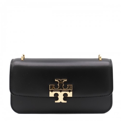 BLACK LEATHER SHOULDER BAG