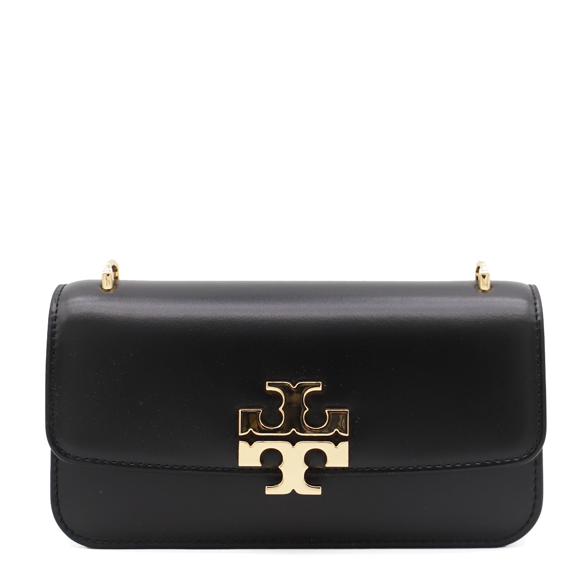 BLACK LEATHER SHOULDER BAG