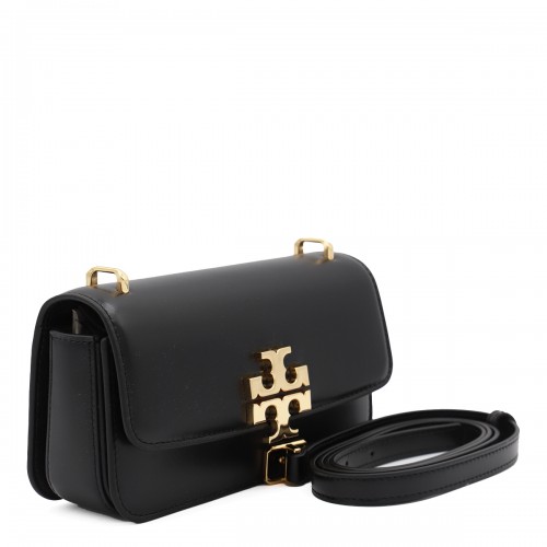 BLACK LEATHER SHOULDER BAG