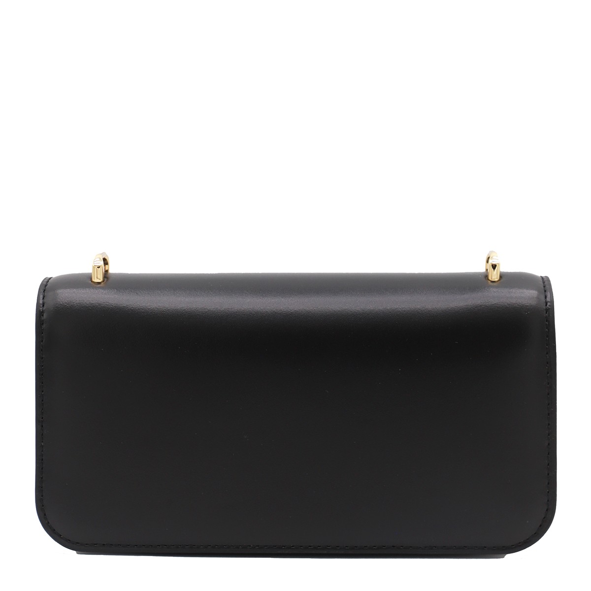 BLACK LEATHER SHOULDER BAG