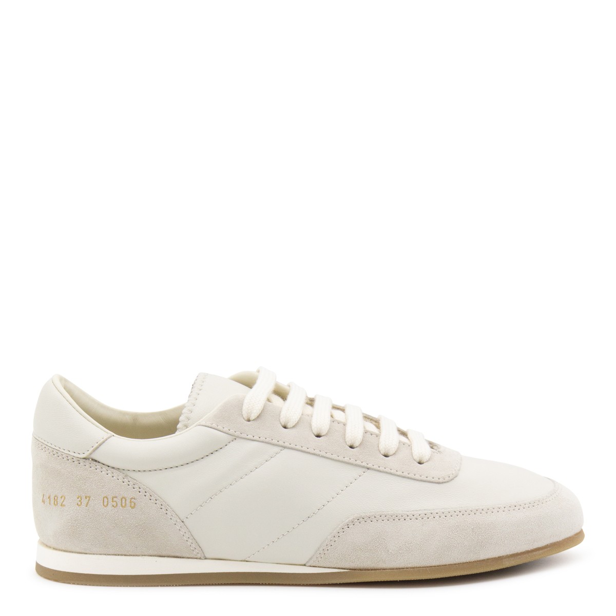 WHITE LEATHER MINIMAL RUNNER SNEAKERS