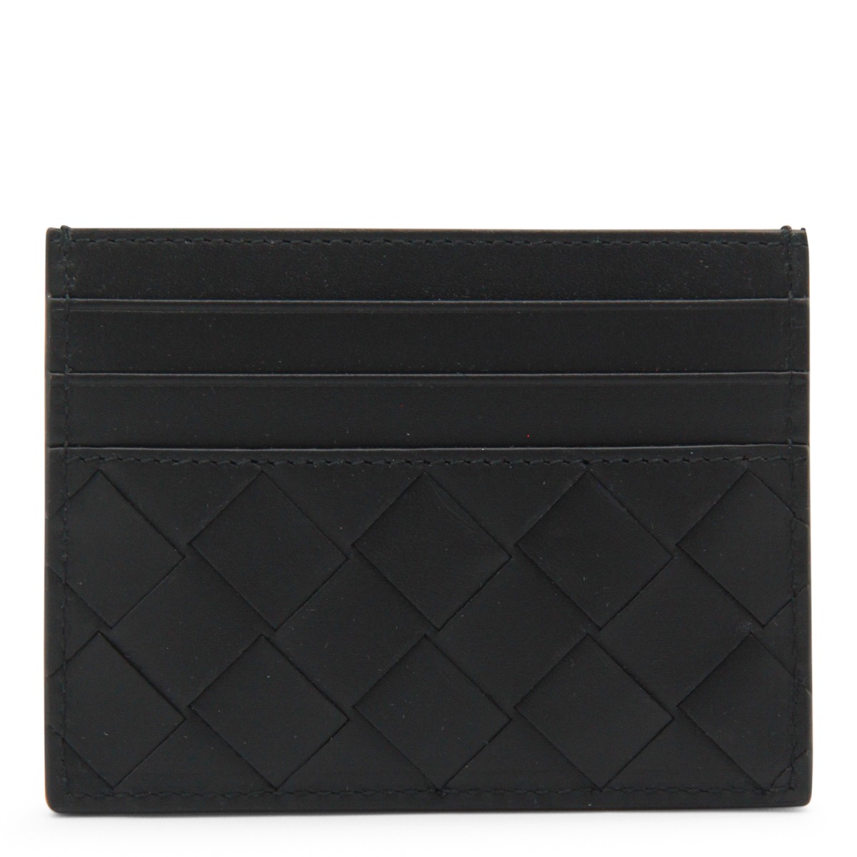 BLACK LEATHER CARD HOLDER
