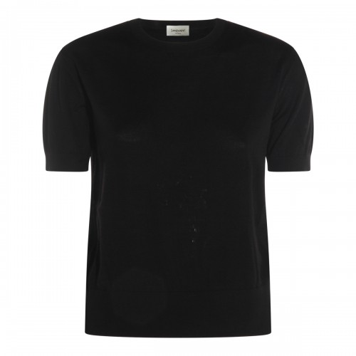 BLACK WOOL KNITWEAR