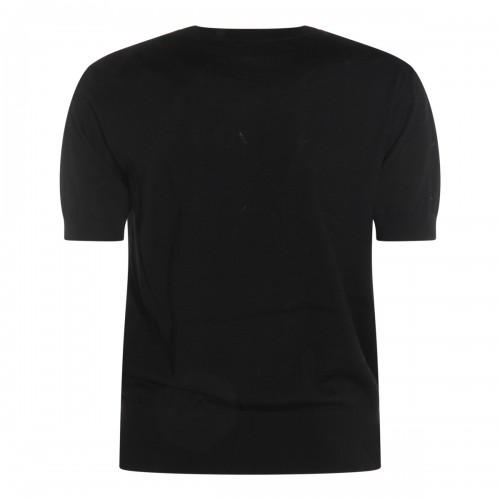 BLACK WOOL KNITWEAR